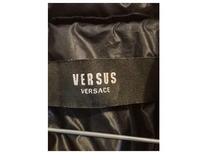 Chaqueta de Plumas Versus Versace Negra Damasco León Negro - vista 4