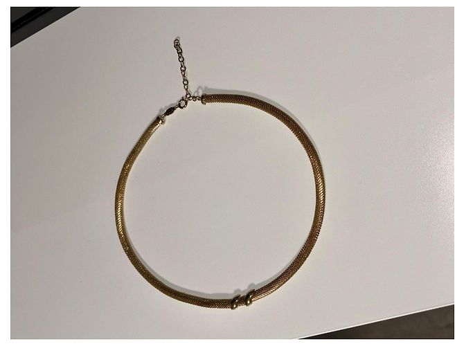 Collana Choker Christian Dior in Metallo Dorato D'oro - vista 11
