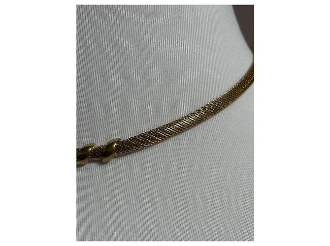 Collana Choker Christian Dior in Metallo Dorato D'oro - vista 4