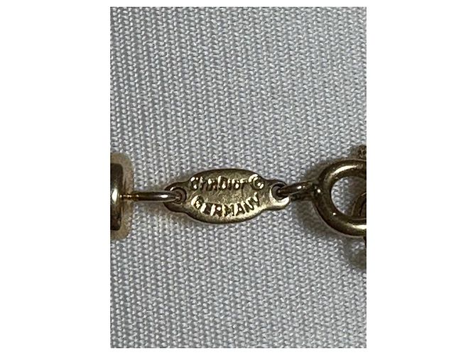 Collana Choker Christian Dior in Metallo Dorato D'oro - vista 5