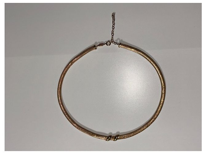 Collana Choker Christian Dior in Metallo Dorato D'oro - vista 7