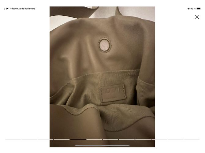 Loewe Flamenco Ledertasche Grau - Ansicht 6