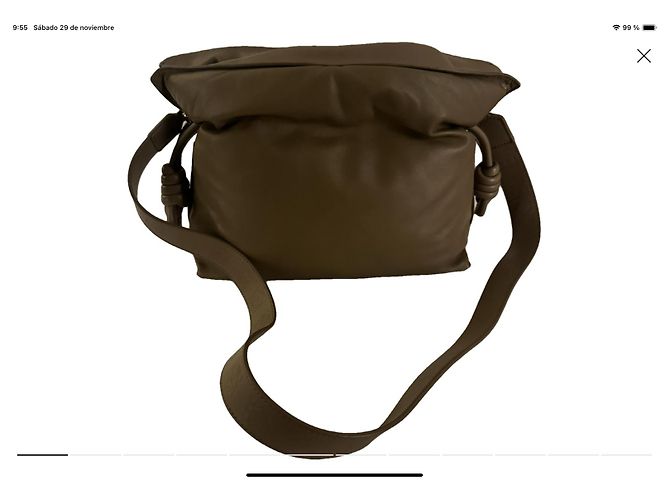 Loewe Flamenco Ledertasche Grau - Ansicht 8