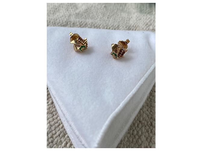 Orecchini Bottega Veneta dorati argento D'oro - vista 2
