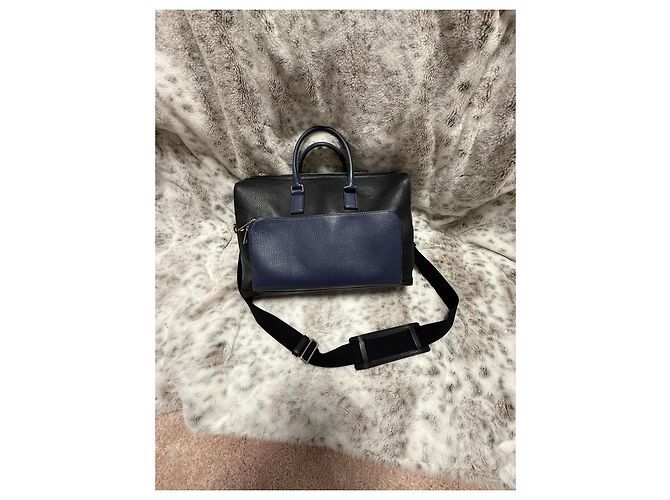 Borsa da viaggio Gucci Cosmopolis (Valigetta) Nero Blu - vista 2