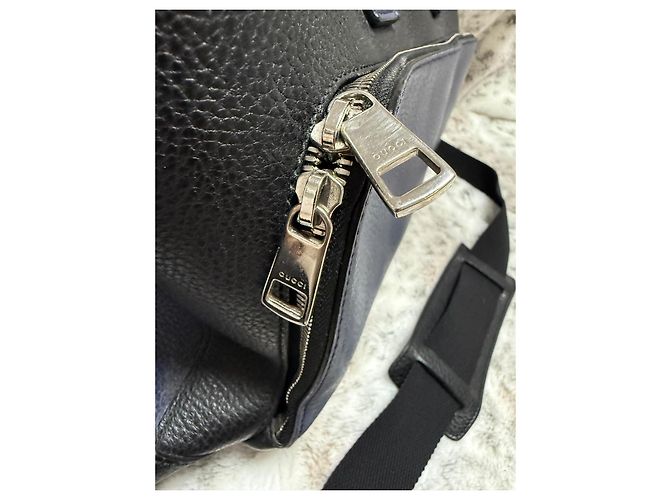 Borsa da viaggio Gucci Cosmopolis (Valigetta) Nero Blu - vista 4