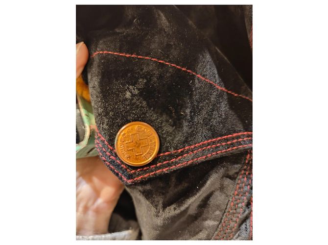 Chaqueta Jean Paul Gaultier Negro Naranja Azul marino - vista 5