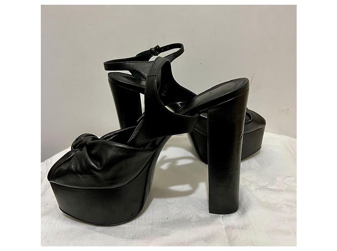 Michael Kors Sandalo Bianca in pelle marrone scuro Cioccolato - vista 3