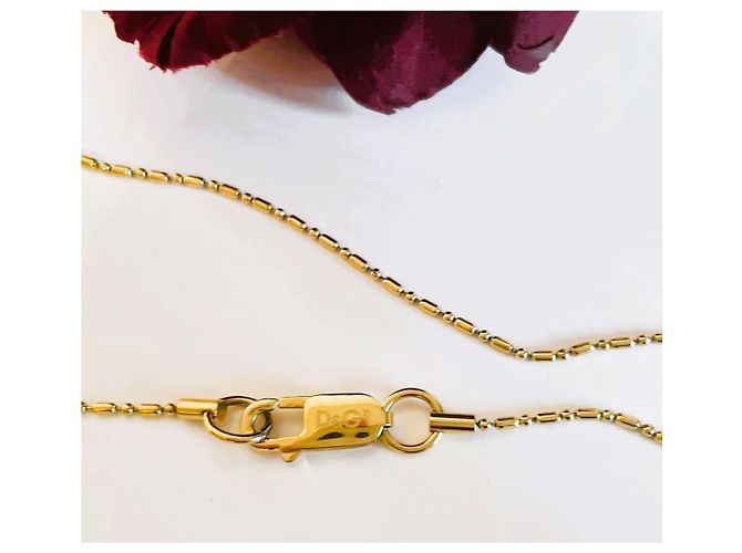 Colar DOLCE & GABBANA em aço dourado com chave 'da felicidade' - vista 5