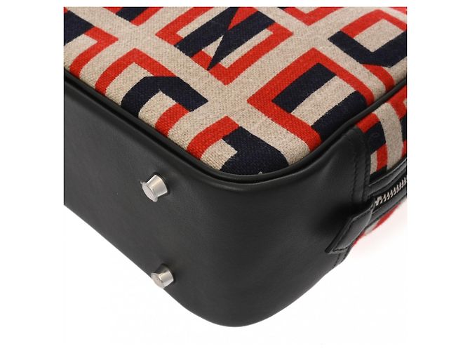 Hermès HERMES Plume 28 Indigo Noir Borsa C Stamp Nero Rosso Beige - vista 8