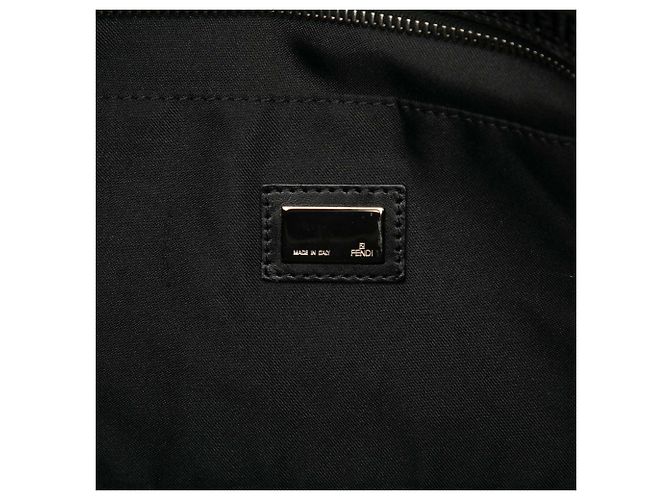 Tote en toile micro Zucchino noir de Fendi - vue 5