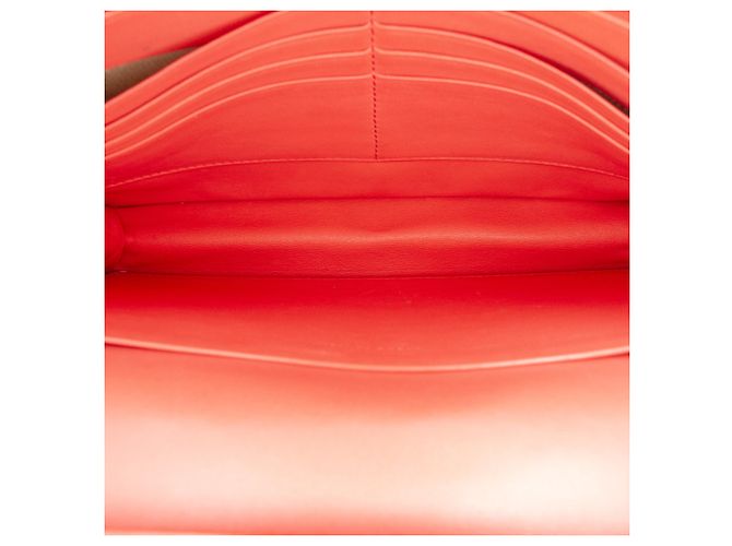 Céline Celine Rotes Lederrahmen-Geldbörse mit Kette - Ansicht 4