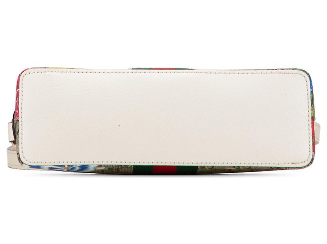 Gucci Marrone Piccolo GG Supreme Flora Ophidia Dome Crossbody Beige - vista 3