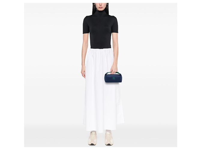 Custodia Bride A Brac Piccola in Tela Blu Hermès Blu scuro - vista 10