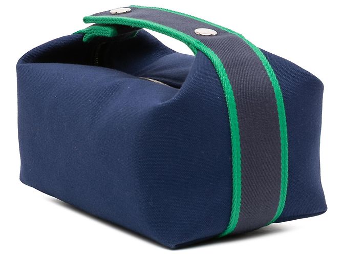Custodia Bride A Brac Piccola in Tela Blu Hermès Blu scuro - vista 2