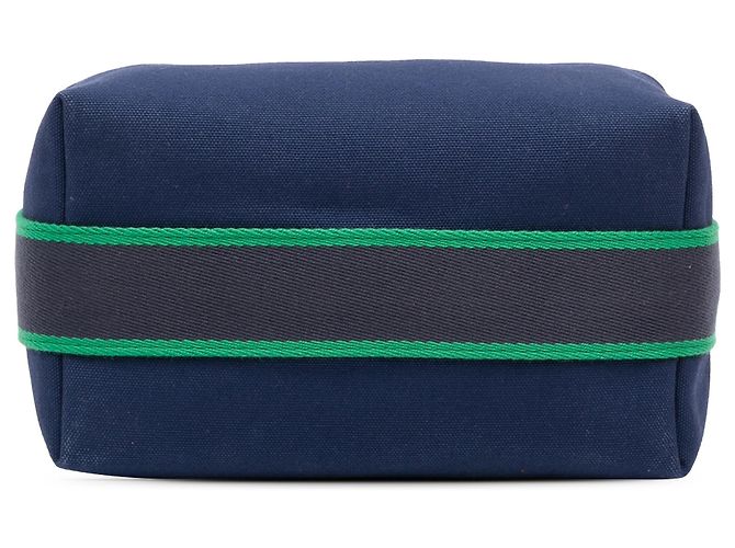 Custodia Bride A Brac Piccola in Tela Blu Hermès Blu scuro - vista 3