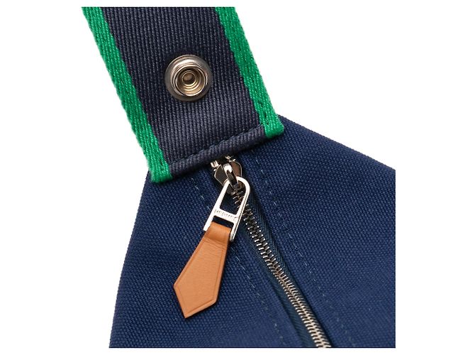 Custodia Bride A Brac Piccola in Tela Blu Hermès Blu scuro - vista 6