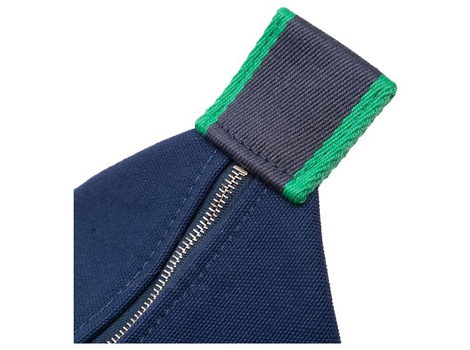 Custodia Bride A Brac Piccola in Tela Blu Hermès Blu scuro - vista 7