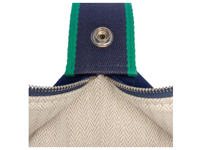 Custodia Bride A Brac Piccola in Tela Blu Hermès Blu scuro - vista 8