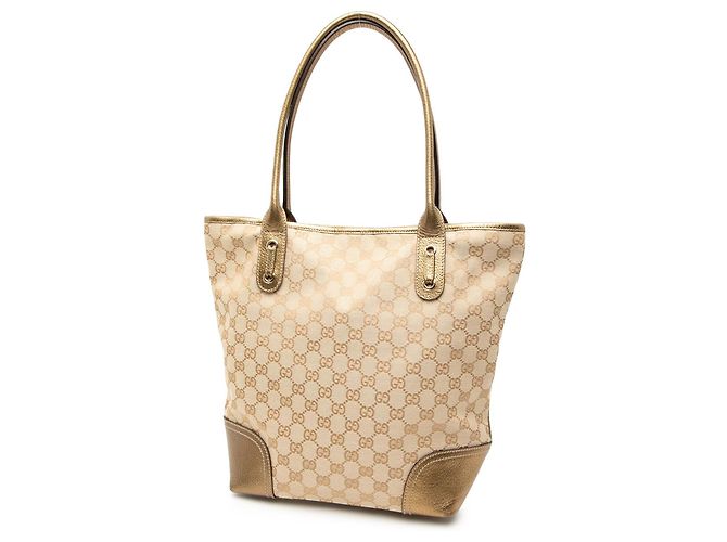 Gucci Braune GG Canvas Princy Tote Beige - Ansicht 2