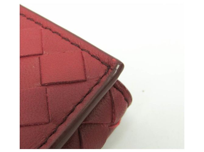 Billetera Compacta Intrecciato Bottega Veneta Roja - vista 10