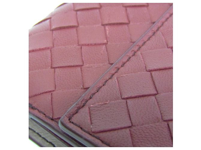 Billetera Compacta Intrecciato Bottega Veneta Roja - vista 11