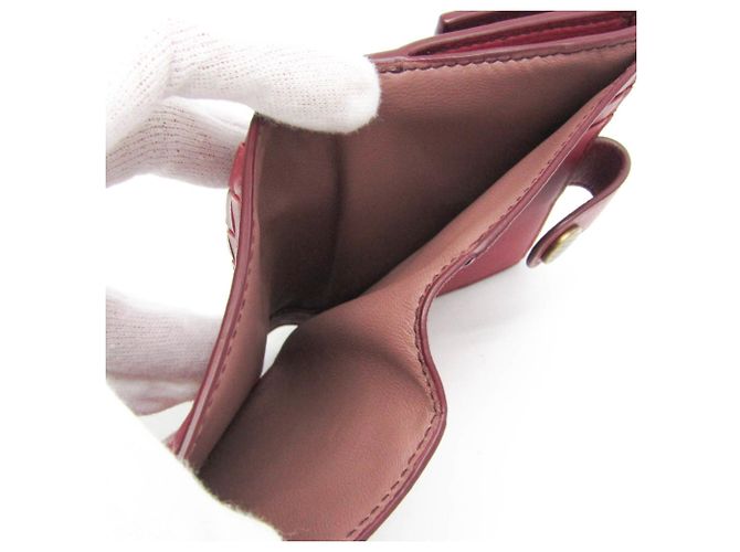 Billetera Compacta Intrecciato Bottega Veneta Roja - vista 14