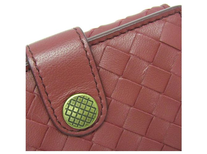 Billetera Compacta Intrecciato Bottega Veneta Roja - vista 9