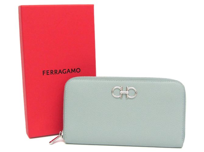 Cartera Larga Gancini Salvatore Ferragamo Verde claro - vista 2