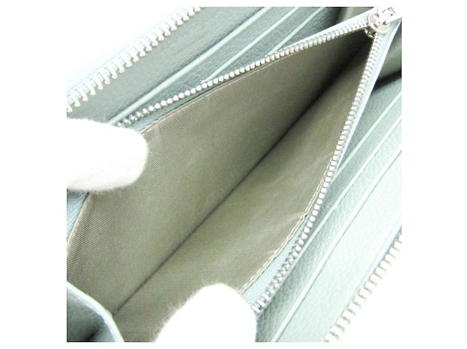 Cartera Larga Gancini Salvatore Ferragamo Verde claro - vista 5