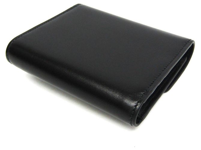 Salvatore Ferragamo Leder Dreifach-Brieftasche Schwarz - Ansicht 3