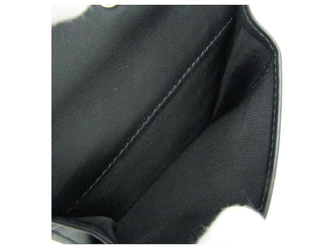 Salvatore Ferragamo Leder Dreifach-Brieftasche Schwarz - Ansicht 5