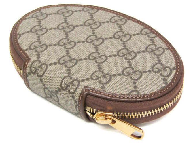 Monedero Gucci GG Supreme Horsebit Castaño Beige - vista 3