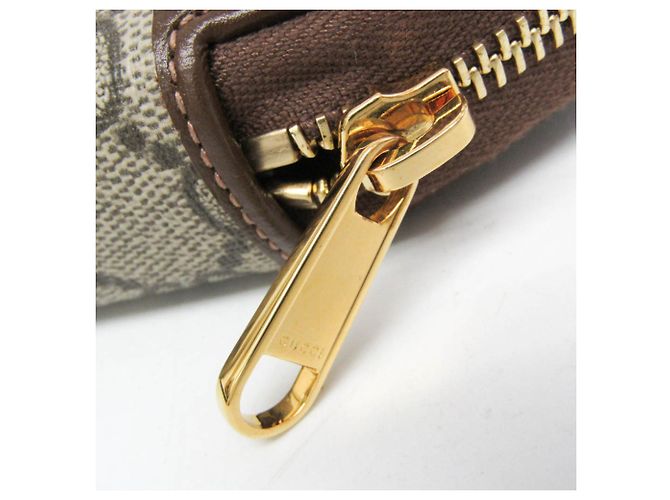 Monedero Gucci GG Supreme Horsebit Castaño Beige - vista 6