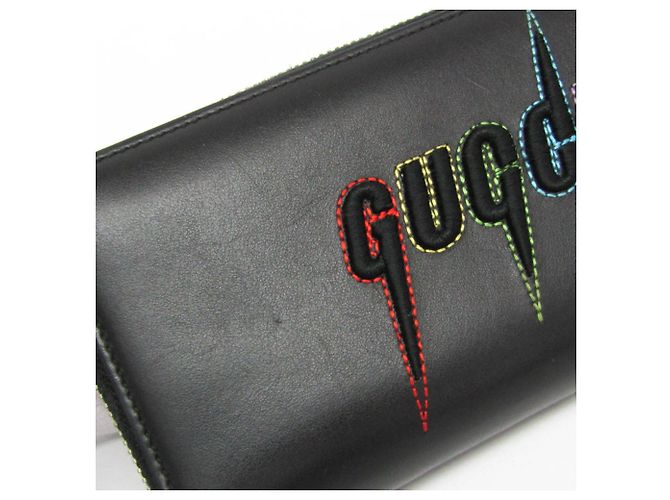 Cartera larga bi-fold Gucci Blade en negro - vista 12