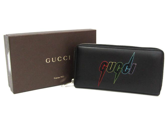Cartera larga bi-fold Gucci Blade en negro - vista 2