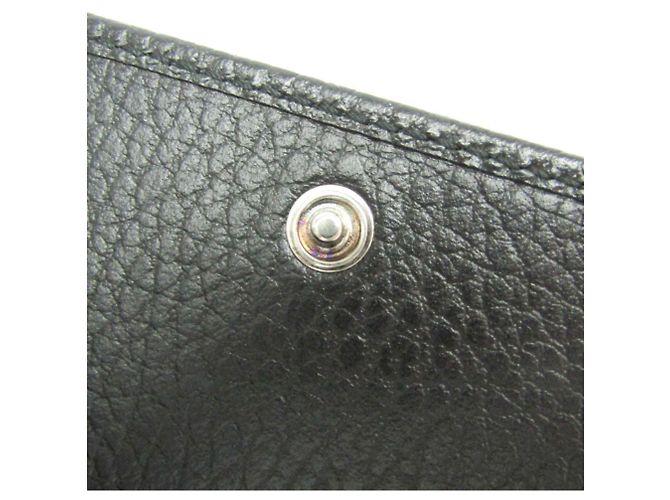 Carteira de couro Gucci Double G 735212 Preto - vista 12
