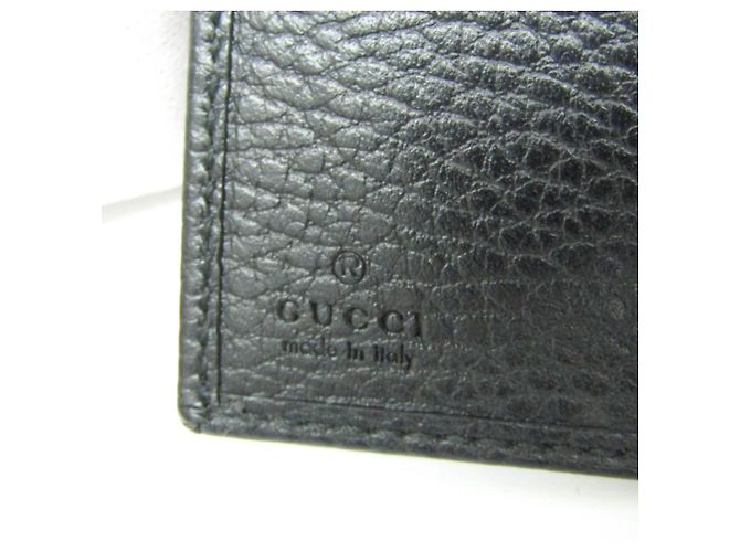 Carteira de couro Gucci Double G 735212 Preto - vista 13