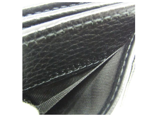 Carteira de couro Gucci Double G 735212 Preto - vista 14