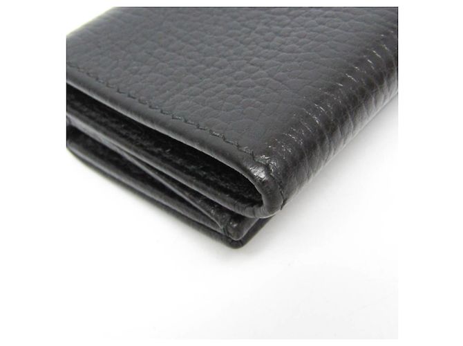 Carteira de couro Gucci Double G 735212 Preto - vista 6