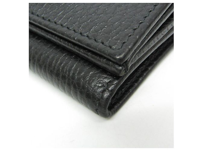 Carteira de couro Gucci Double G 735212 Preto - vista 7
