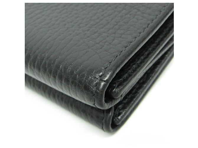 Carteira de couro Gucci Double G 735212 Preto - vista 9