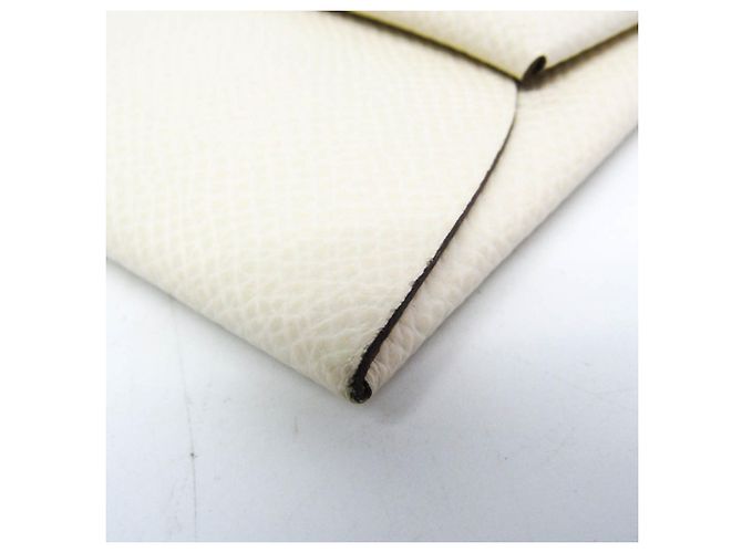 Monedero Hermès Bastia Verso Blanco Beige - vista 7