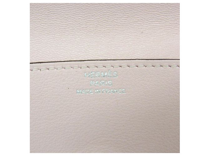 Tarjetero de cuero Swift Dogon de Hermès en rosa - vista 16