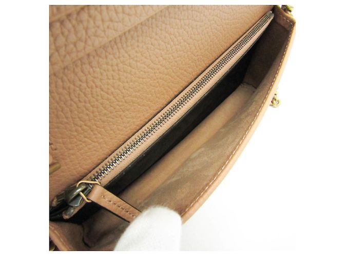 Gucci Interlocking G 746056 Portafoglio in pelle con catena/spalla per donna Marrone chiaro - vista 11