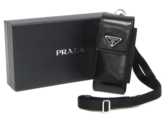 Funda para teléfono con logo triangular de Prada Negro - vista 2