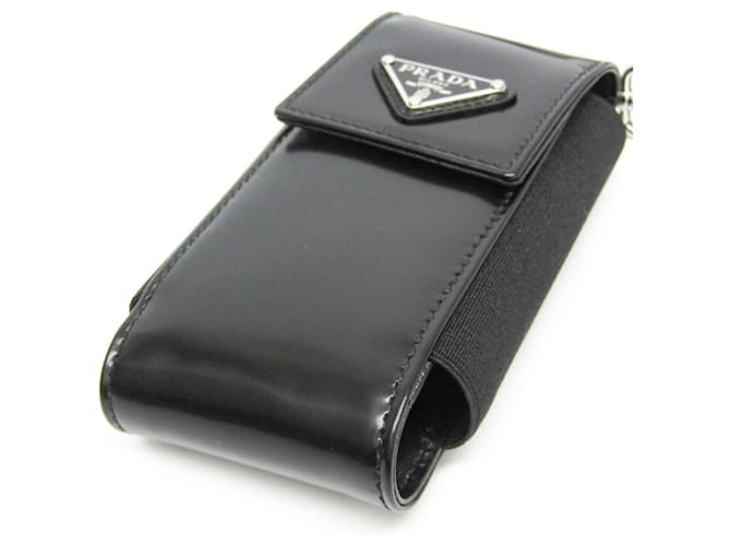 Funda para teléfono con logo triangular de Prada Negro - vista 5