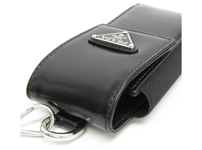 Funda para teléfono con logo triangular de Prada Negro - vista 6