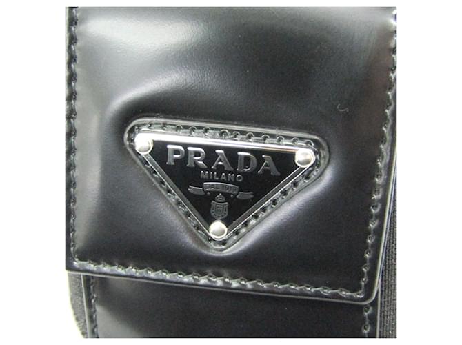 Funda para teléfono con logo triangular de Prada Negro - vista 8