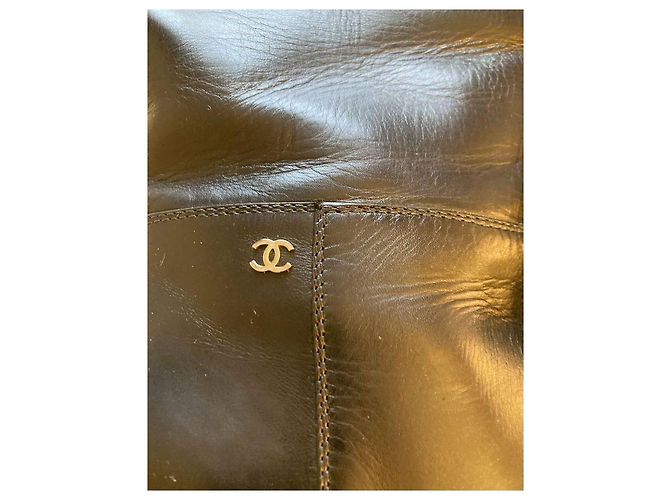 Chanel Lederstiefel Schwarz Größe 39 - Ansicht 3